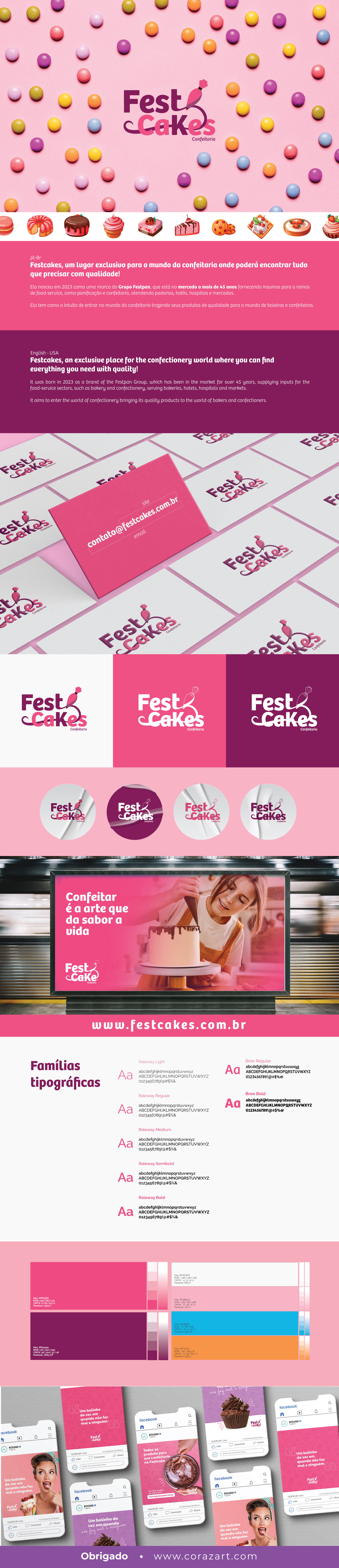 Identidade Visual + marca Festcakes