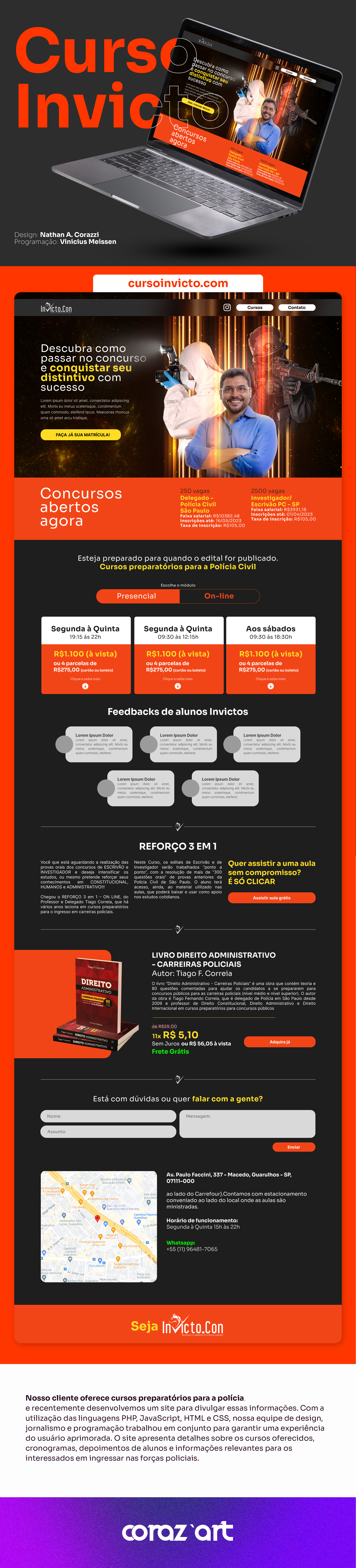 Landing Page Curso Invicto